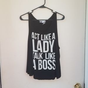 Body central large boss Tank Top